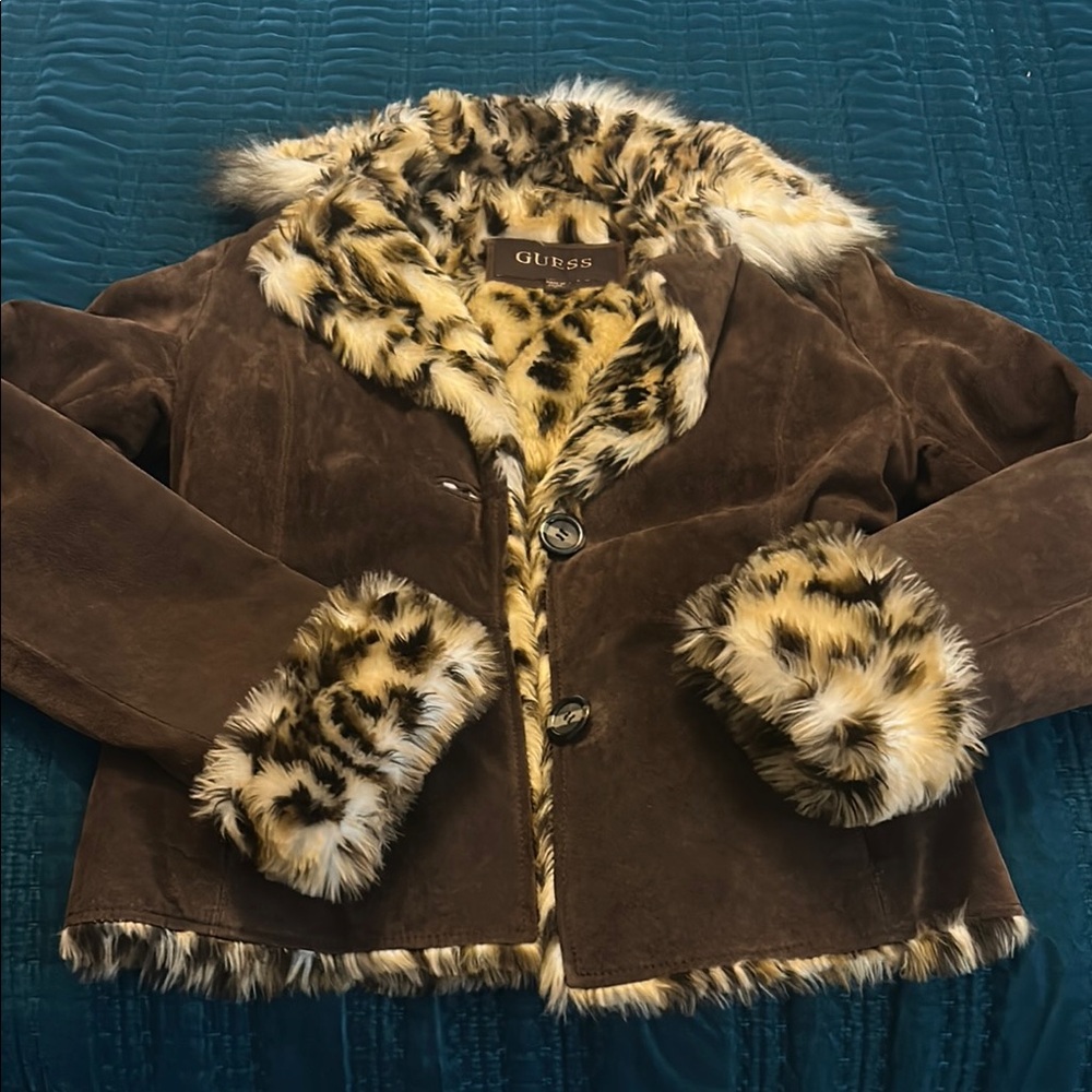Vintage Suede Guess Jacket
